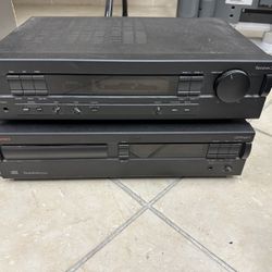 Nakamichi Receiver 3 / CD Player 3  Bundle (CD Eject Error)