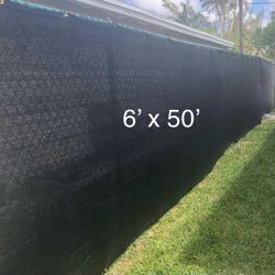 FENCE SCREEN 6 x 50 Privacy SCREEN - 6x50 BLACK