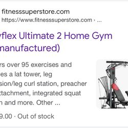 BoFlex Ultimate 2 - Complete home gym