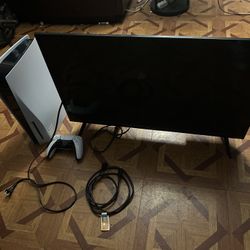 Used PS5 1TB Disc Edition + 22 inch Westinghouse Roku TV