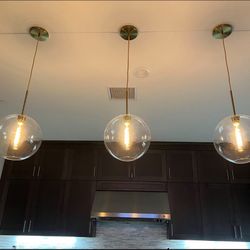 Beautiful glass Globes 14 Inch For Pendant Lights