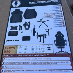 Black and blue Gaming/Office Chair-New