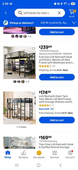 Two loft beds