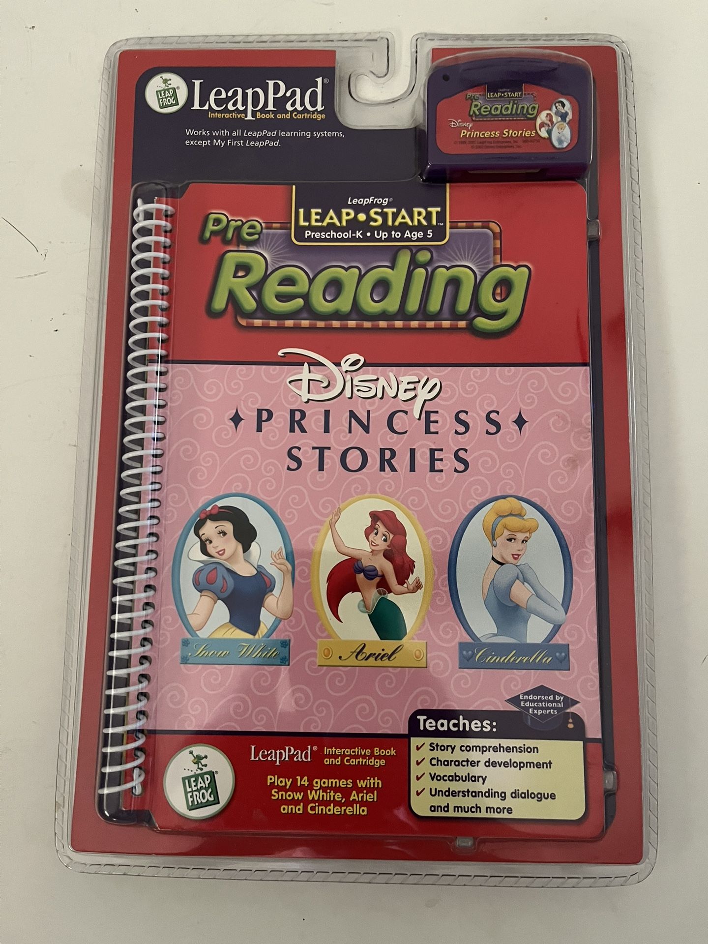 Brand New Disney Princess Stories Leap Pad Leap Frog Sealed Preschool 14 Games