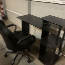 Desk And Gamer Chair