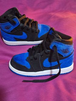 Jordan Toddler's 1 Retro High OG Black/Royal Blue-White Size  8C