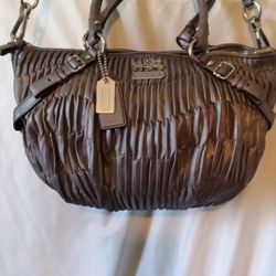 PRICE DROP NOW $40.00. GENUINE COACH PLEATED HOBO BAG