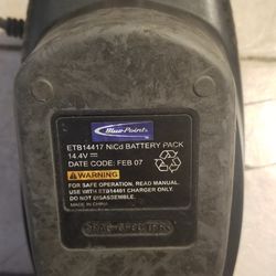 Blue point 14.4 V charger and battery $55.00 firm