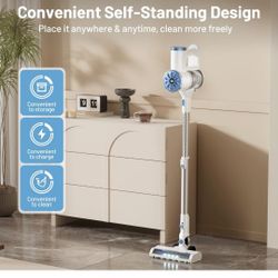 Cordless Vacuum Cleaner, Self-Standing