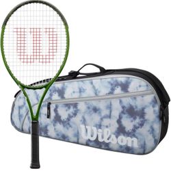Wilson Blade Feel Comp Jr Tennis Racquet 26” Bundled w a Tennis Bag