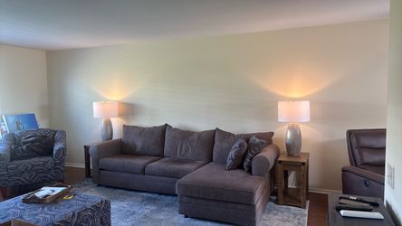 Free Couch + 2 side tables + 2 lamps