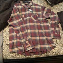 Travis Matthew Plaid Shirt 