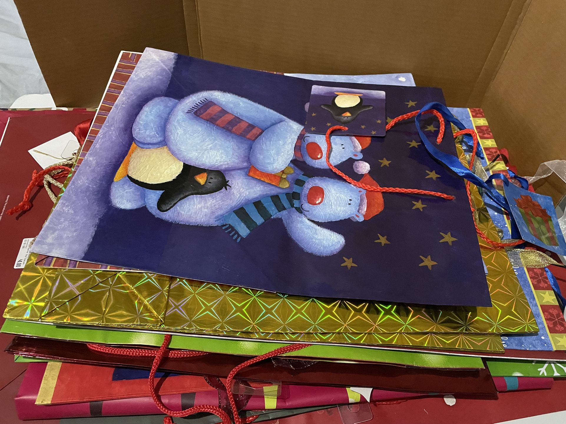 Lot Of Christmas Gift Bags