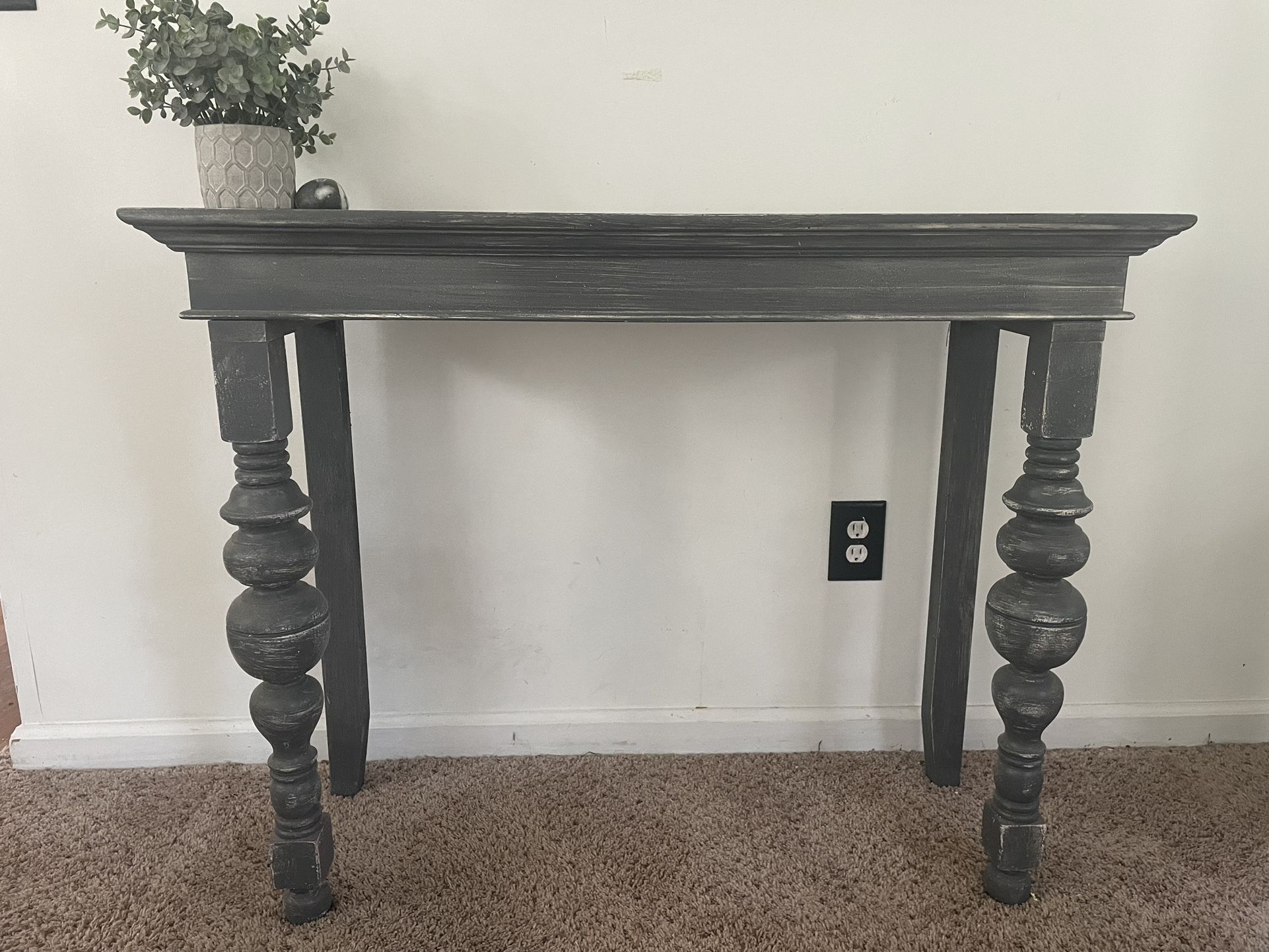 Grey Rustic Console Table 