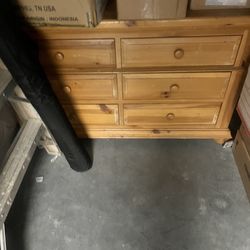 dresser with Six drawer and mirror real wood