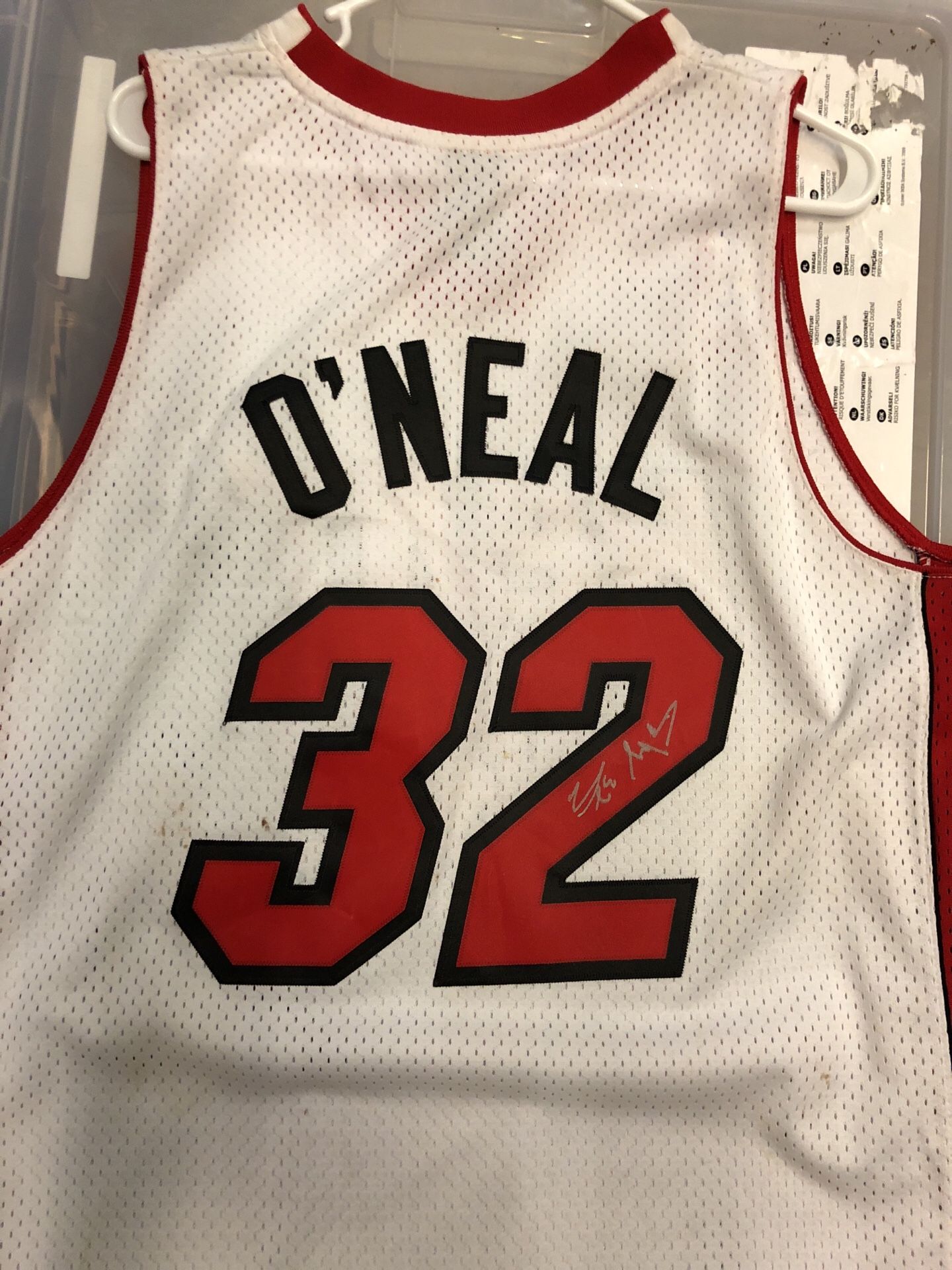 Shaquille O'Neil signed Miami Heat Jersey