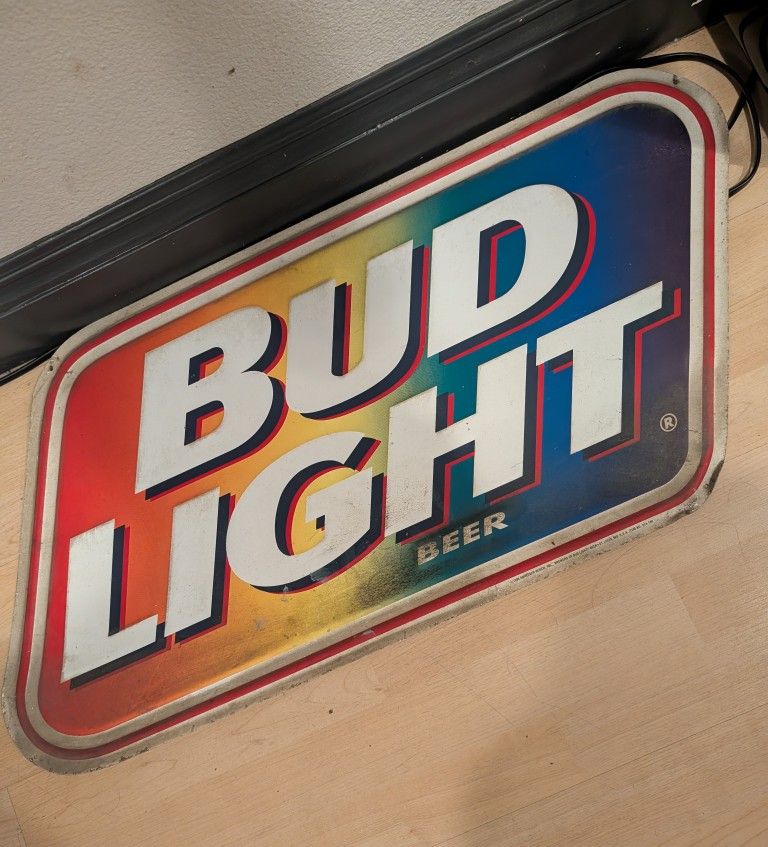 Bud Light Tin Sign