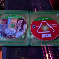 GTA V And DOOM 2016, Physical Copies. (PRICE IS OBO)