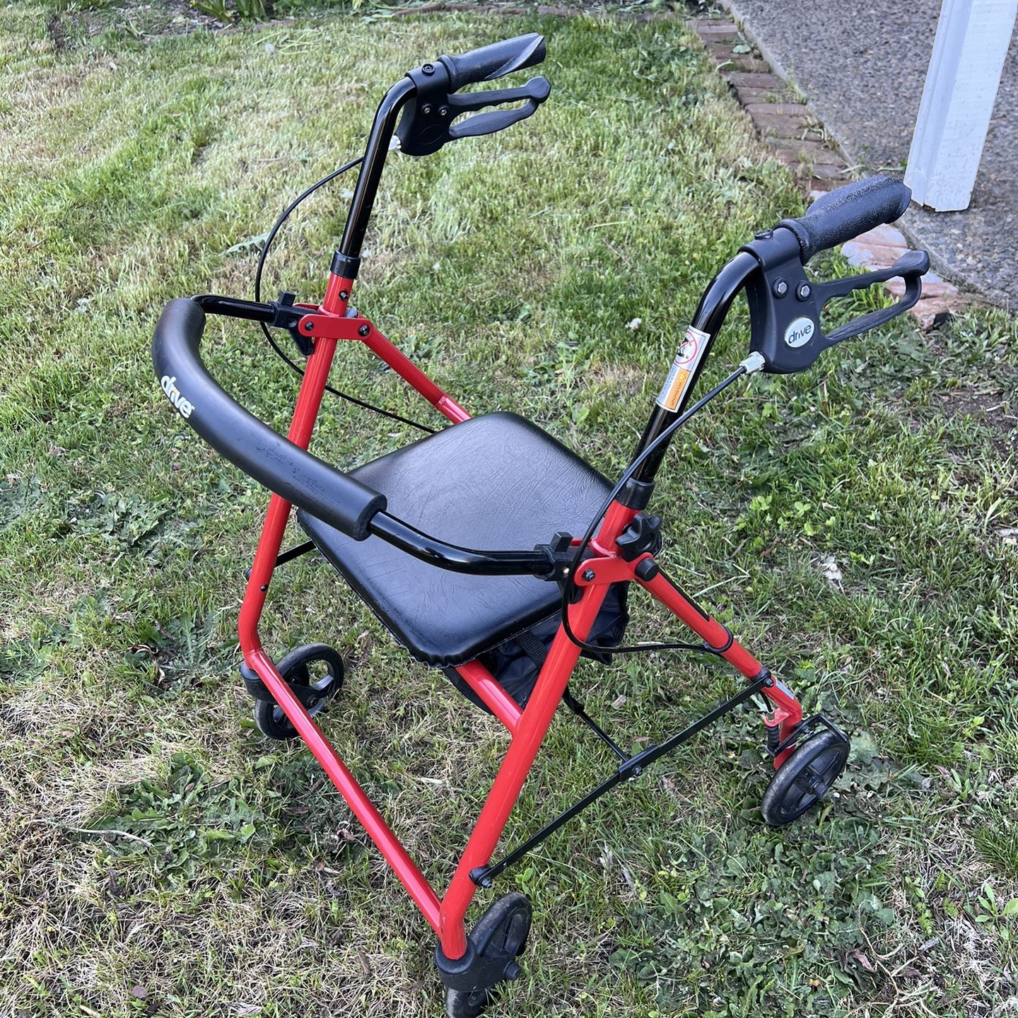 Drive Walker with Wheels, Brake, Pouch