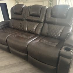 Recliner Couches and matching Recliner Chair
