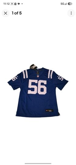 Youth Nike NFL Indianapolis Colts Nelson #56 Blue/White Jersey Size L