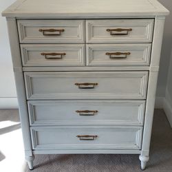Vintage White Solid Wood Dresser