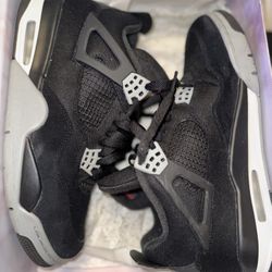 Jordan 4 Black Canvas Sz 10