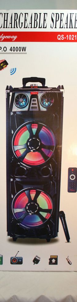 Bluetooth speaker SD card,slot USB port,FM radio,microphone included for karaoke