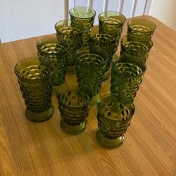Vintage avocado glasses