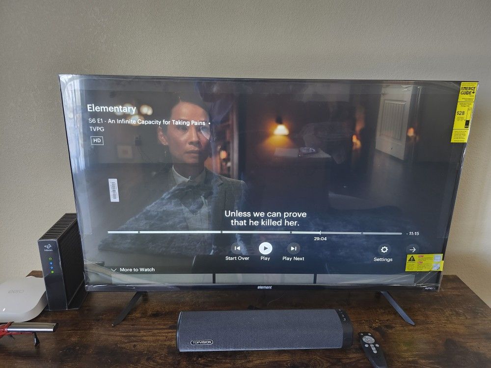 Element Smart TV W/ Sound Bar