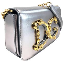 DG DOLCE & GABBANA SILVER PURSE 