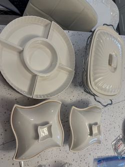 White Ceramic Serveware Set