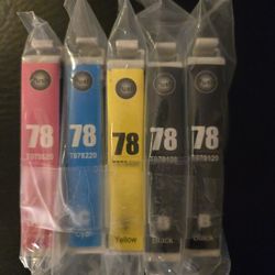 Epson Ink Cartridge Replacements for Epson 78 T078 for Use with Artisan 50 Stylus Photo R260 R280 R380 RX580 RX595 RX680 Printers