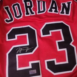 Michael Jordan Signed Autograph Jersey COA Chicago Bulls 