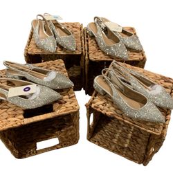 a new day Silver Glitter Heels