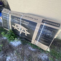 6ft Deluxe Wood picnic Table Kit