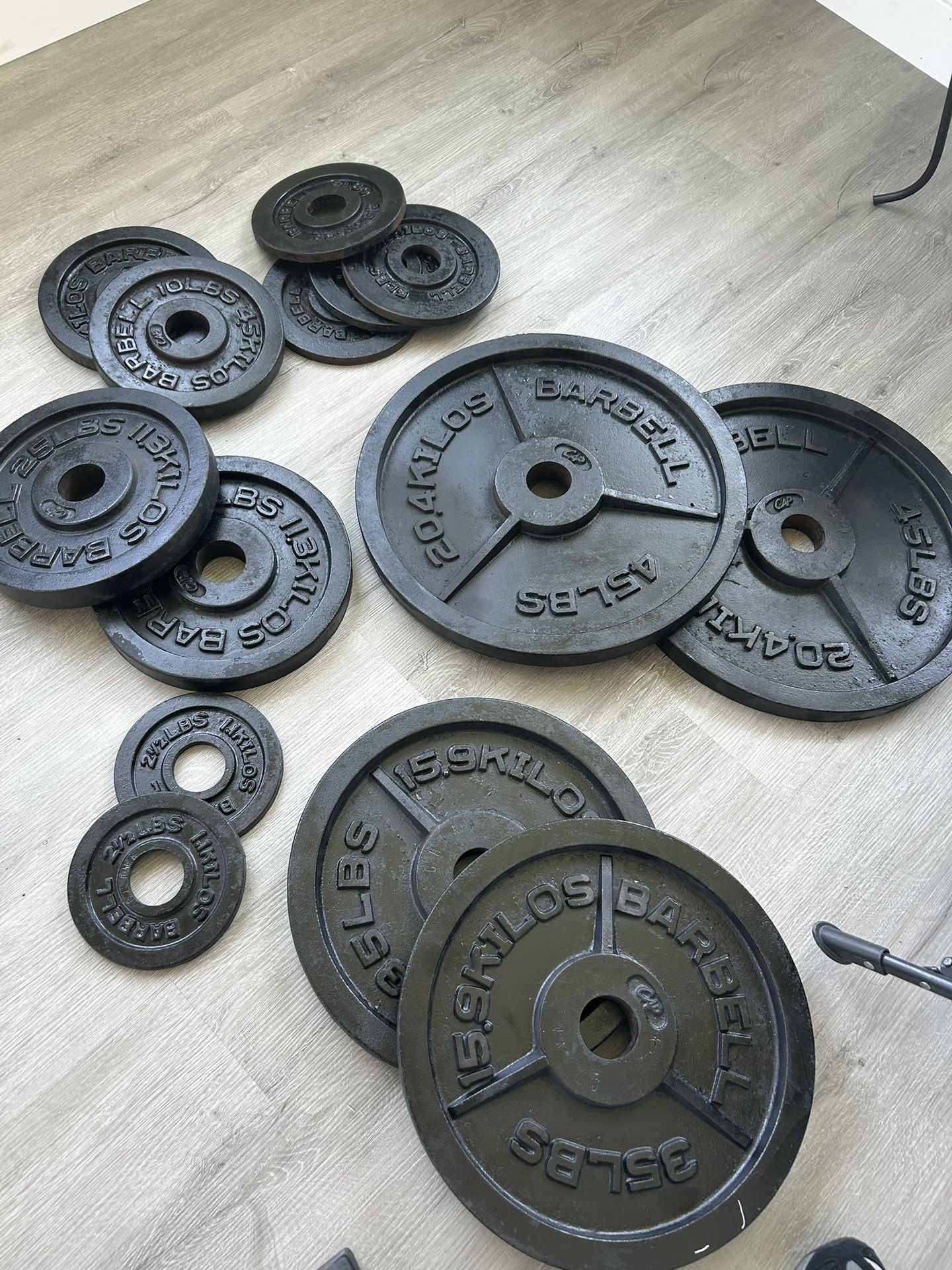 Olympic Weight Set & Weight Tree Rack