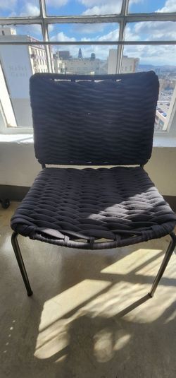 2 Black Woven Chairs