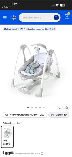 Ingenuity PowerAdapt ConvertMe Baby Swing 2 Seat