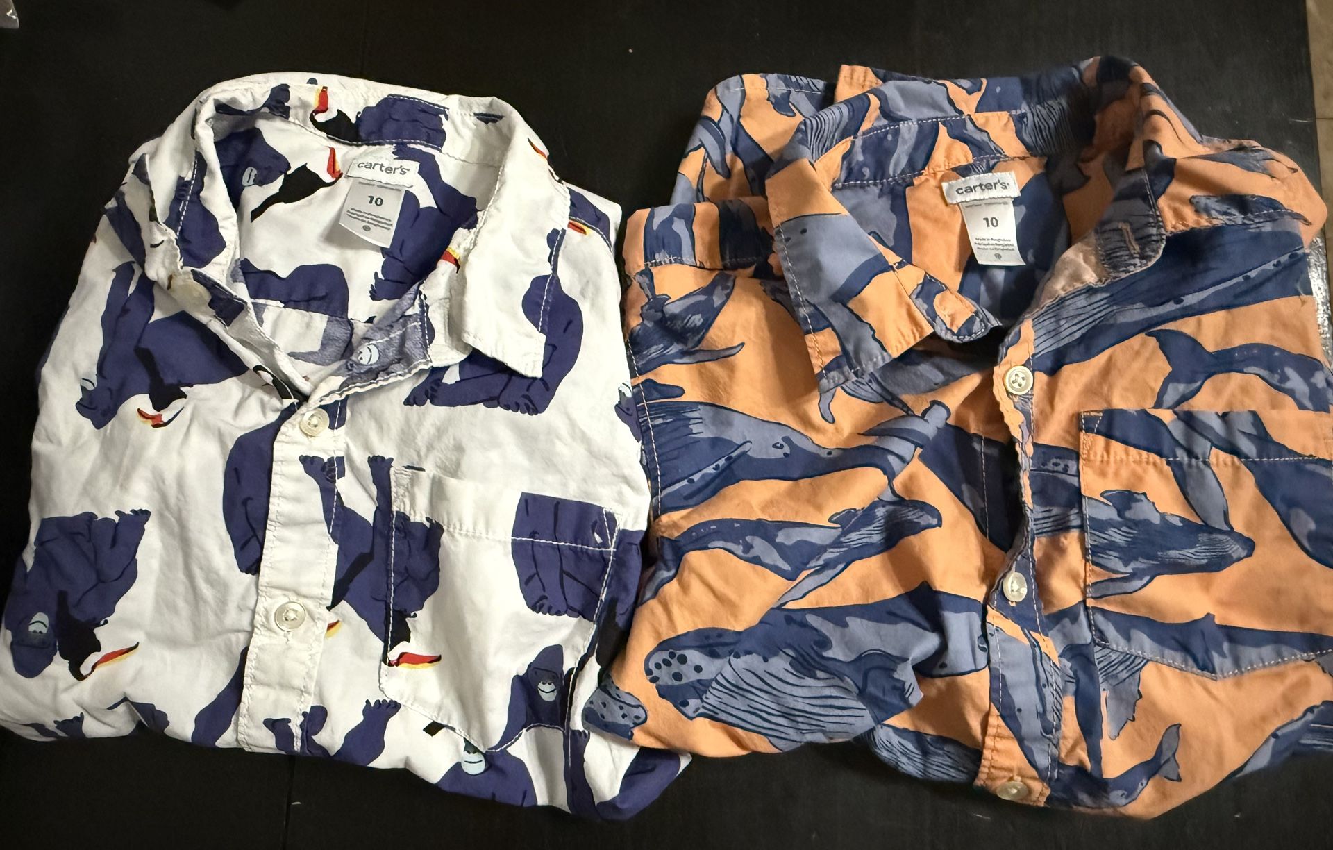 2 Size 10 Boy Collard T-shirt