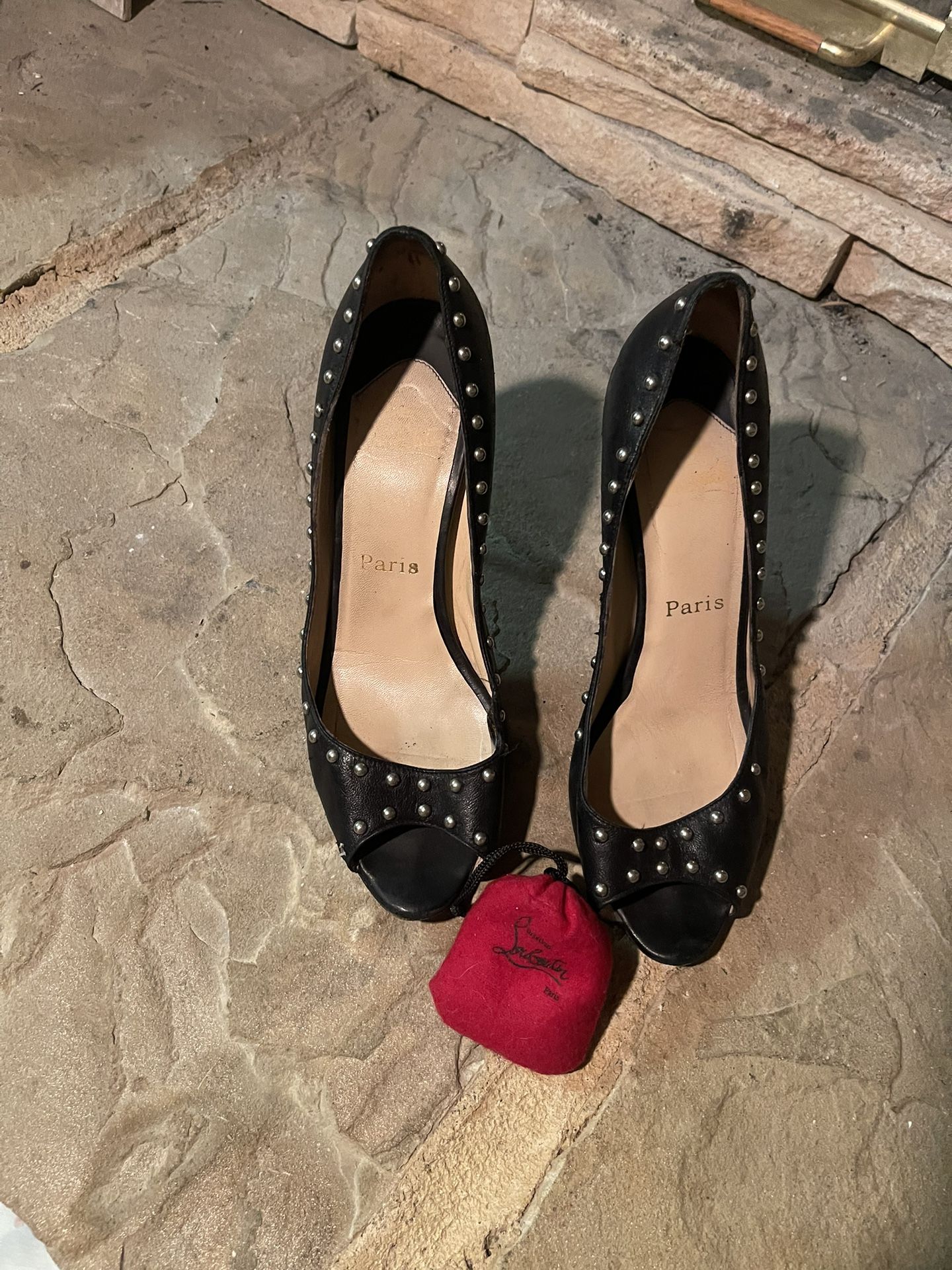 Christian Louboutin Studded Yoclou 100 Size 39