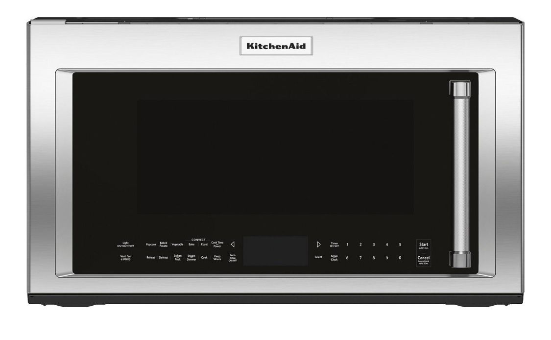 KitchenAid - 1.9 Cu. Ft. Convection Over-the-Range Microwave with Sensor Cooking - Stainless Steel