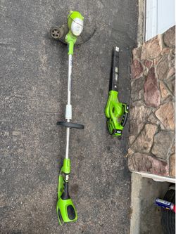 Weedeater and blower