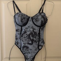 LightBlue💙Dragon Bodysuit✨