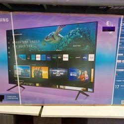 65" Screen Led Smart 4k By Samsung Crystal Ultra HDTV. 1 Year Warranty