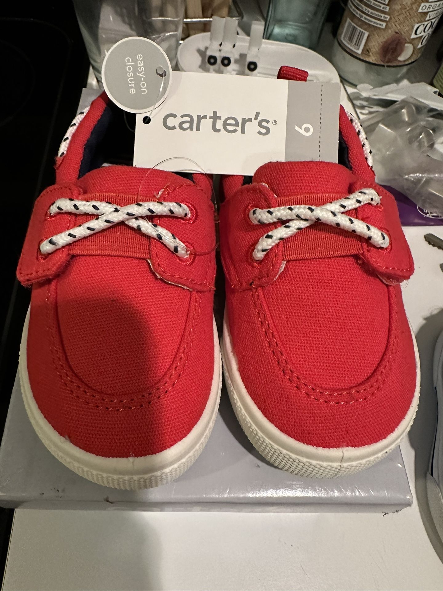 Carter's Boy's Cosmo Slip-On Boat Shoe Sneaker, size 6