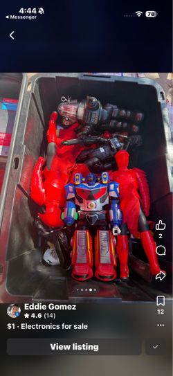 Mixed Lot of Action Figures and Robot Toys