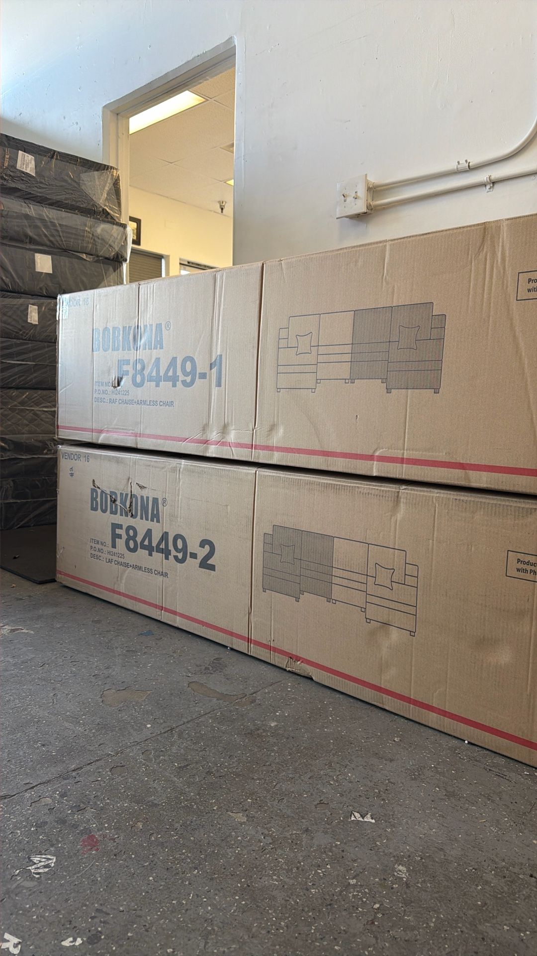 Bobkona Sofa Love Seat