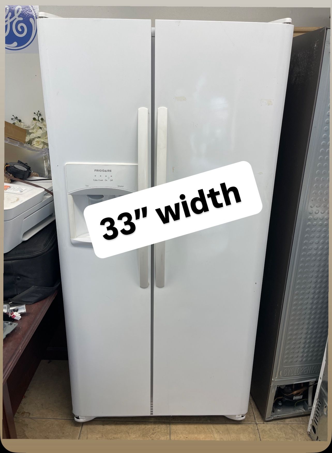 Refrigerator 33” Width 