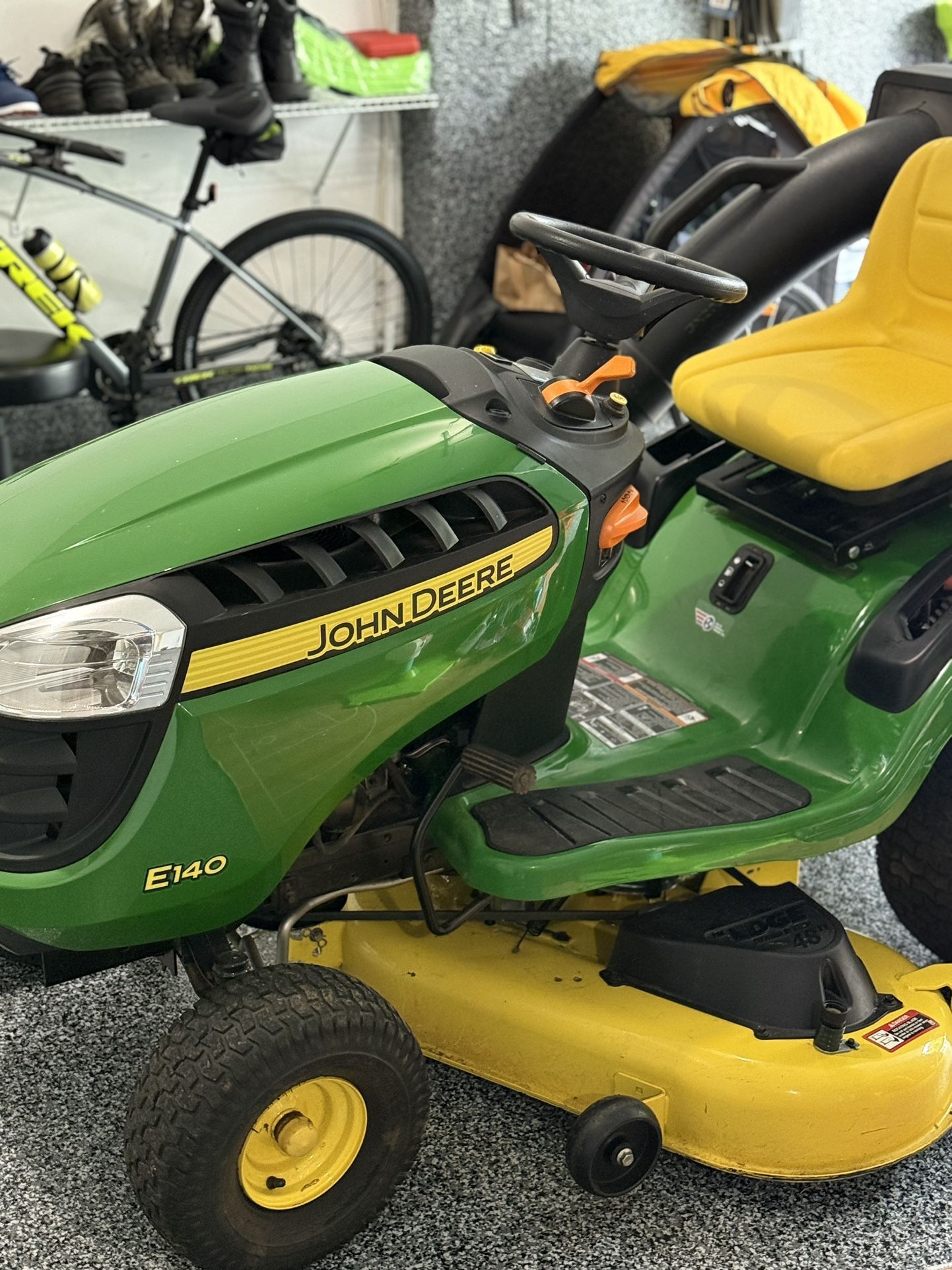 John Deere Tractor 48” W/dual Bagger